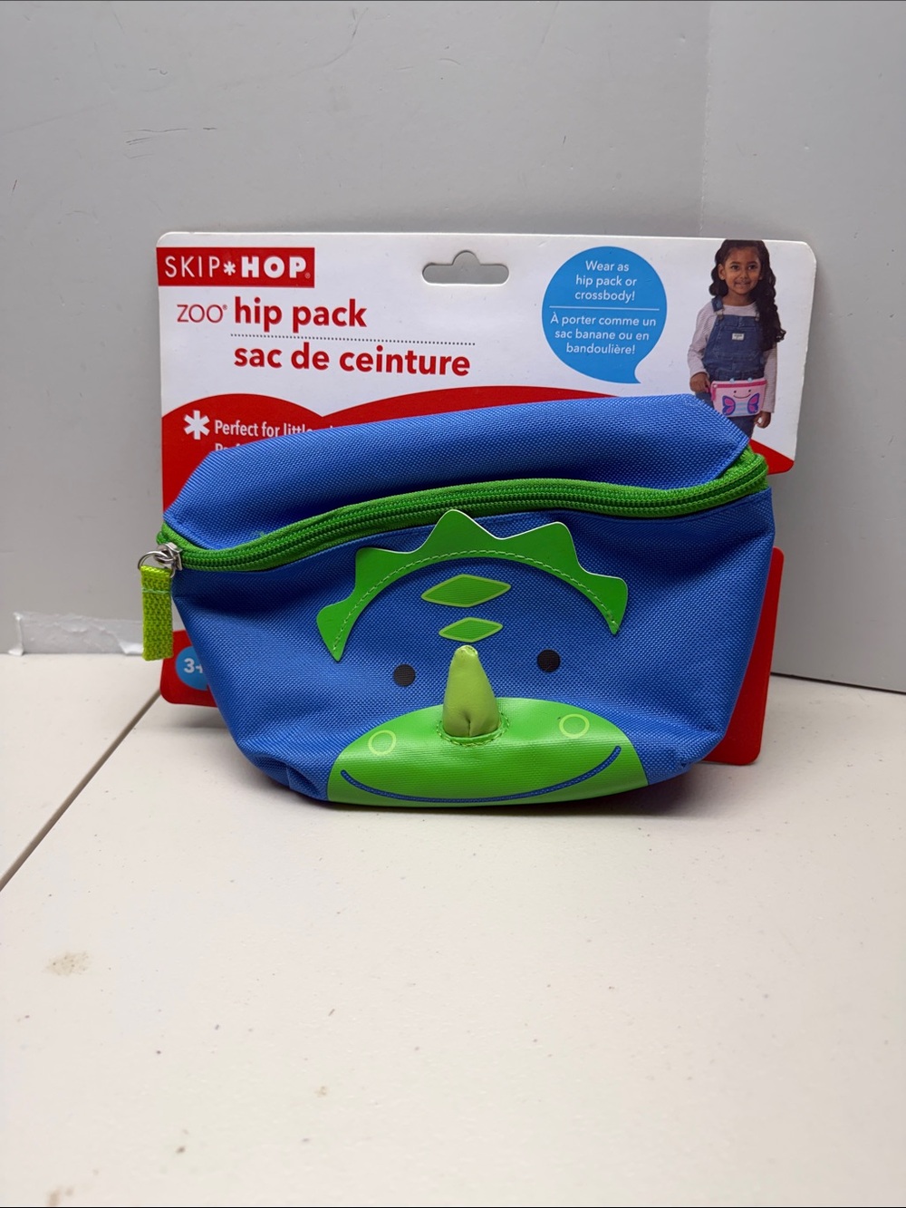 Skip Hop Blue & Green Dino Hip Pack for Kids. NEW
